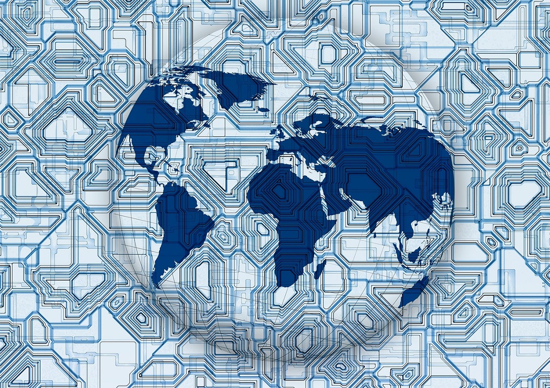 Imagem ilustrativa de um mapa global
