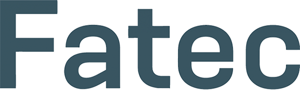 Palavra FATEC que representa a logomarca da faculdade de tecnologia FATEC.