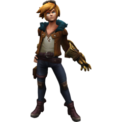 Ezreal champion of the League of Legends game.