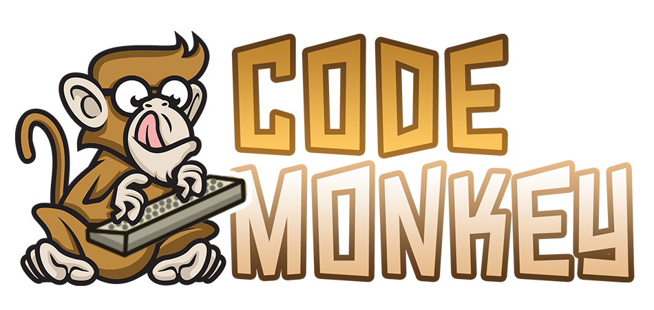 Logo do canal do youtube chamado Code monkey