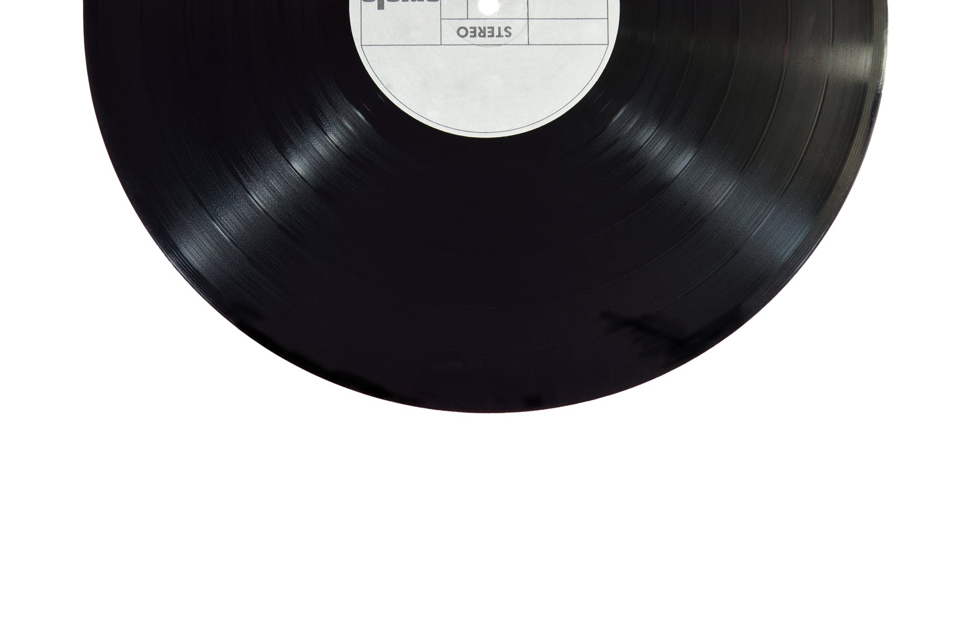 A vinyl record.