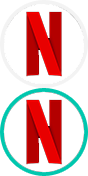 Netflix logo.