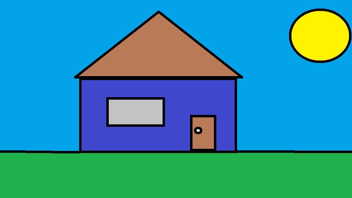 Desenho de uma casa em PNG